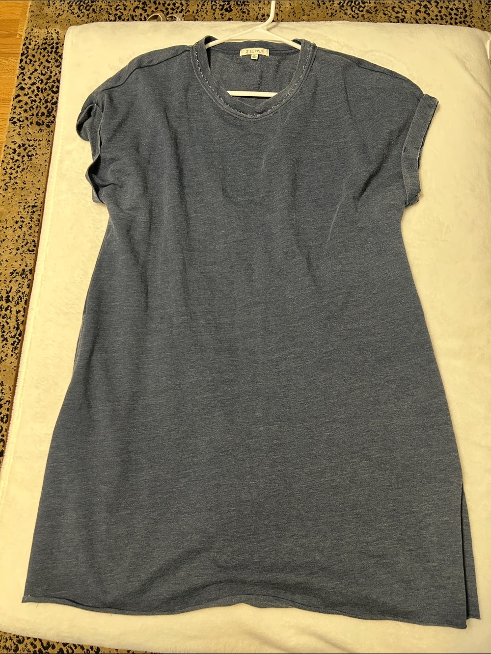Z Supply Washed Blue Short-Sleeve Tee Tunic